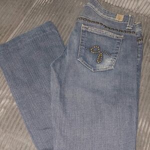 Guess Vintage Y2K Distressed Studded Jeans